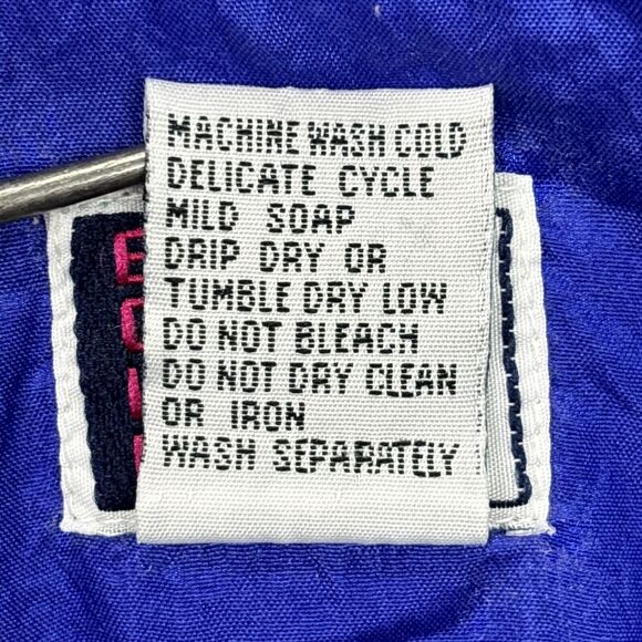 VTG Bolo Spirit Windbreaker Jacket Womens L Retro Colorful Full Zip Floral 80's - Picture 15 of 15